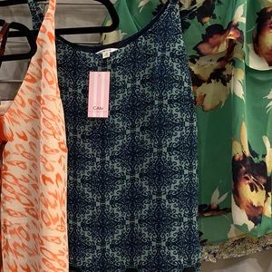 Cabi border stripe cami